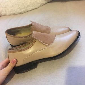 Free people leather blush shoes